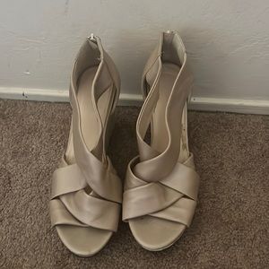Cole Haan wedges. Size 10. Rose gold color.
